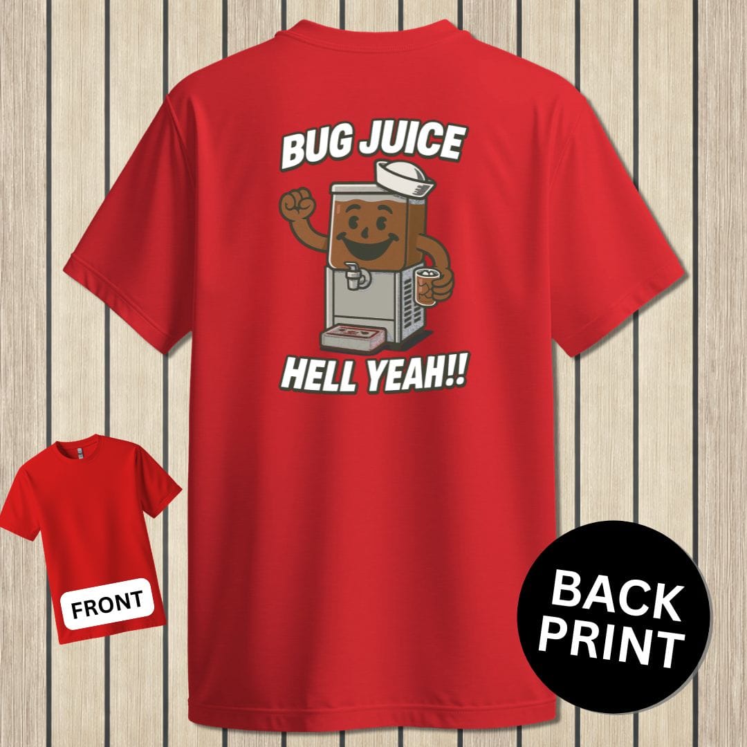 NavyHumor Classic Tee Red / S Bug Juice - Hell Yeah!