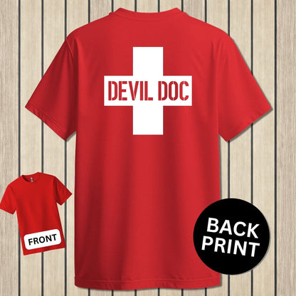 NavyHumor Classic Tee Red / S Devil Doc Cross