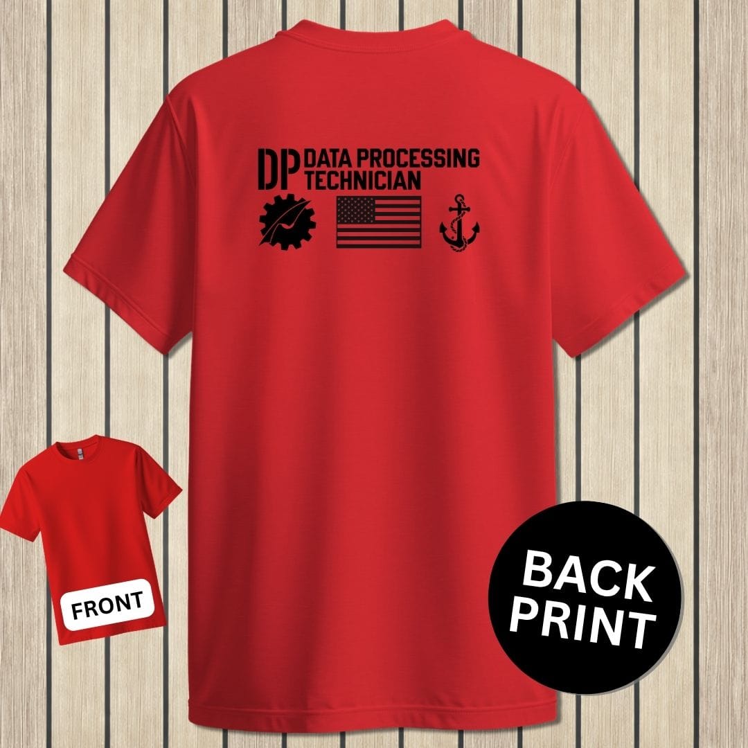 NavyHumor Classic Tee Red / S DP - Flag & Anchor