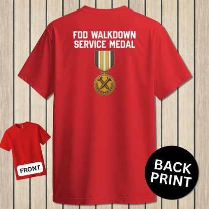 NavyHumor Classic Tee Red / S FOD Walkdown Service Medal
