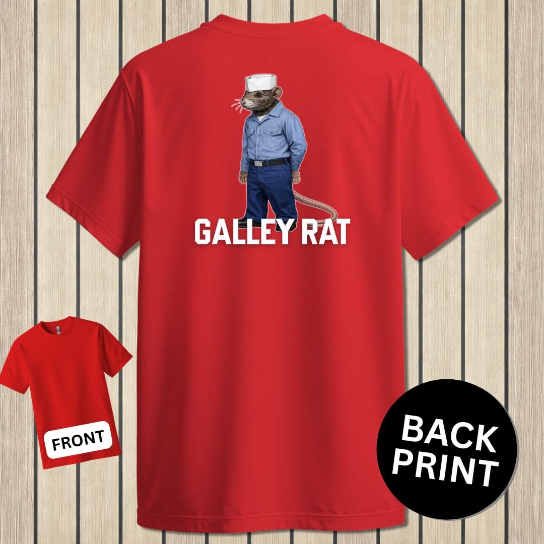 NavyHumor Classic Tee Red / S Galley Rat