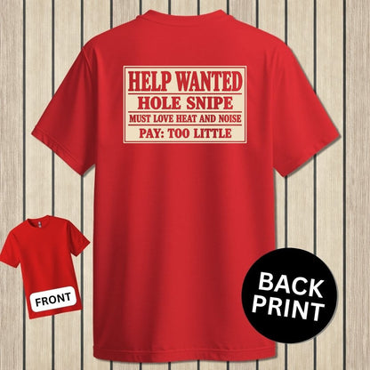 NavyHumor Classic Tee Red / S Hole Snipe Help Wanted
