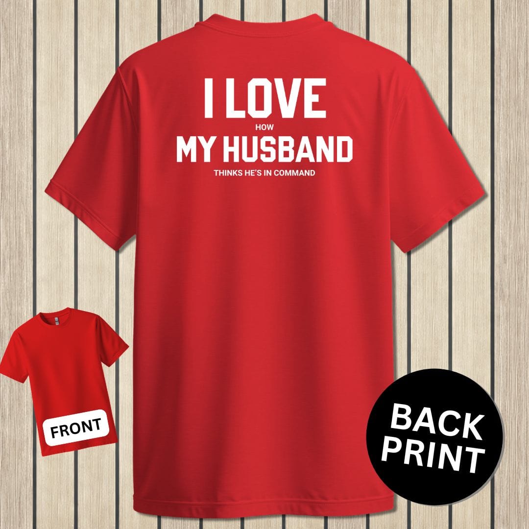 NavyHumor Classic Tee Red / S I Love My Husband