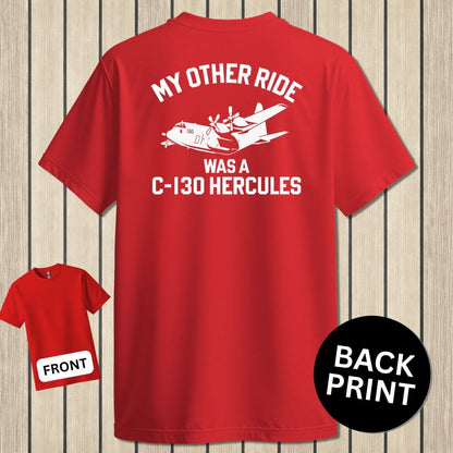 NavyHumor Classic Tee Red / S My Other Ride Was A C-130