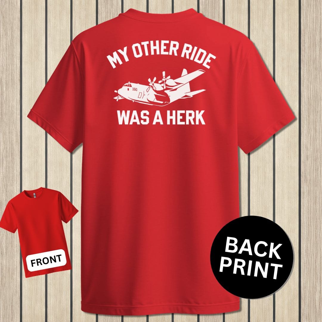 NavyHumor Classic Tee Red / S My Other Ride Was A Herk