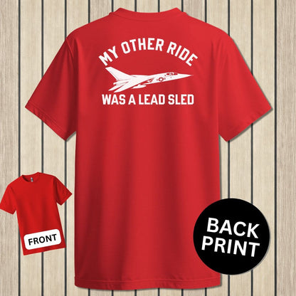 NavyHumor Classic Tee Red / S My Other Ride Was A Lead Sled