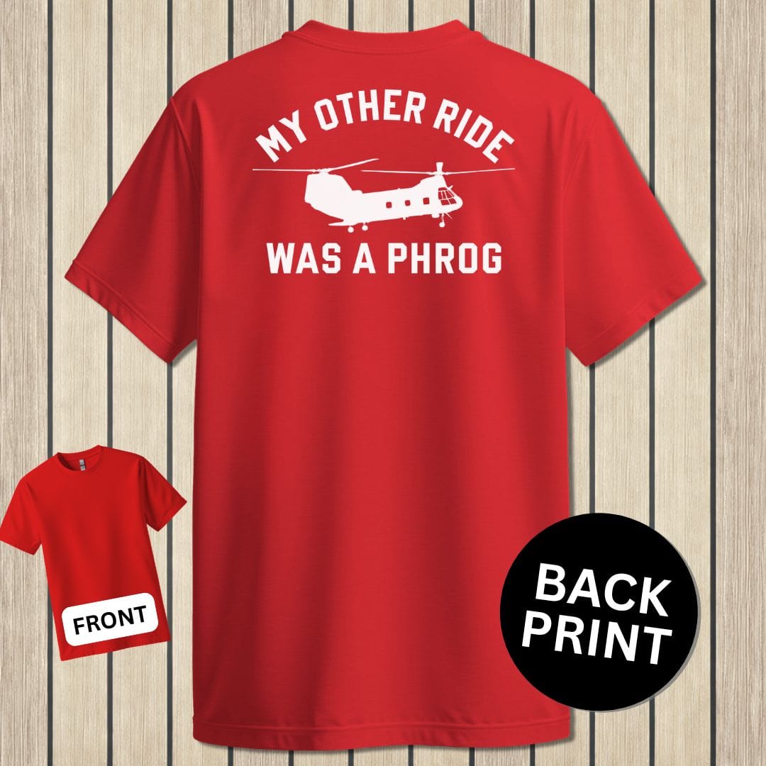 NavyHumor Classic Tee Red / S My Other Ride Was A Phrog