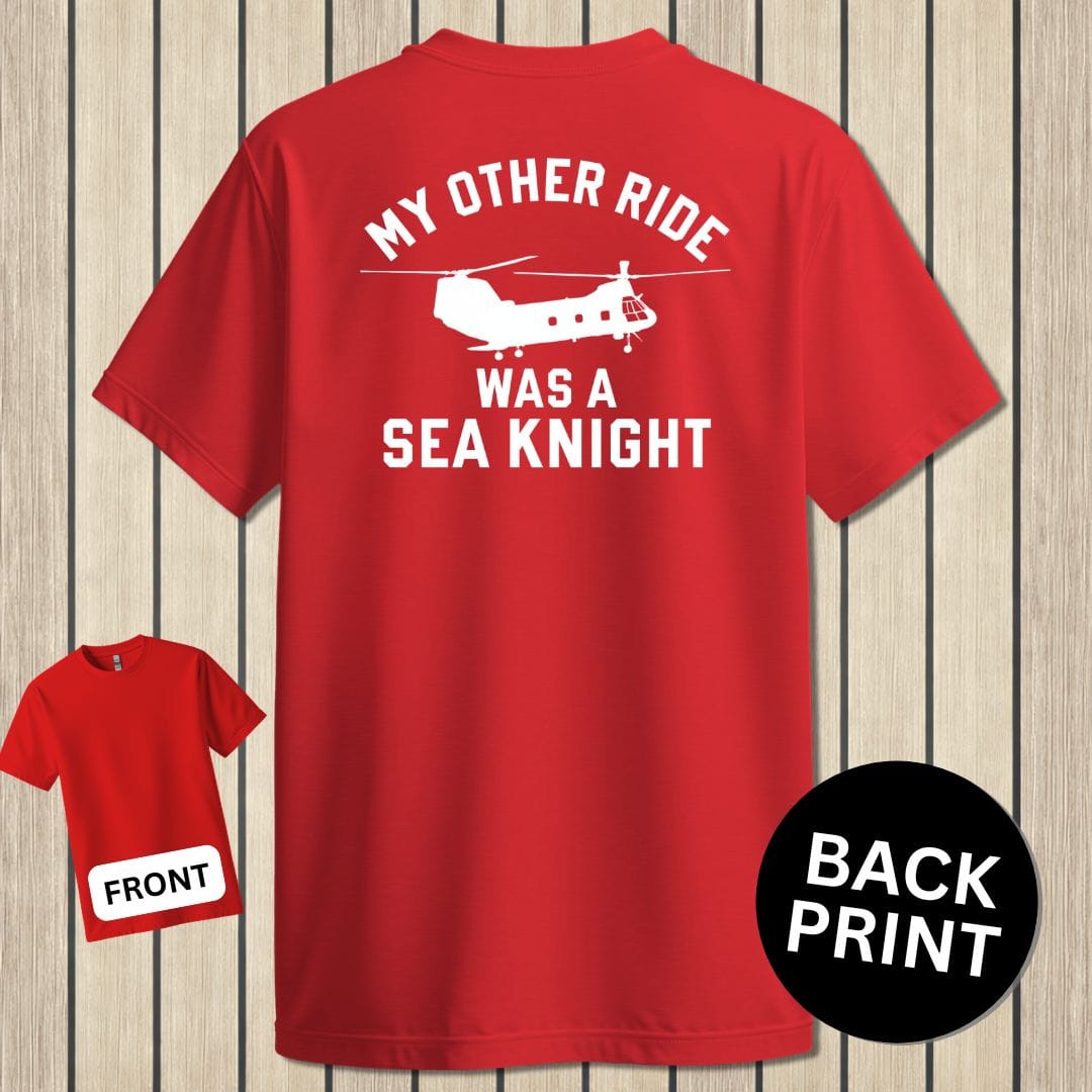 NavyHumor Classic Tee Red / S My Other Ride Was A Sea Knight