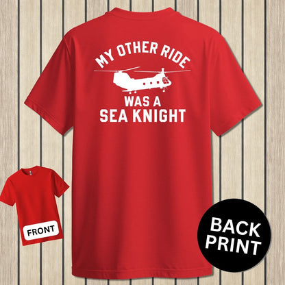 NavyHumor Classic Tee Red / S My Other Ride Was A Sea Knight