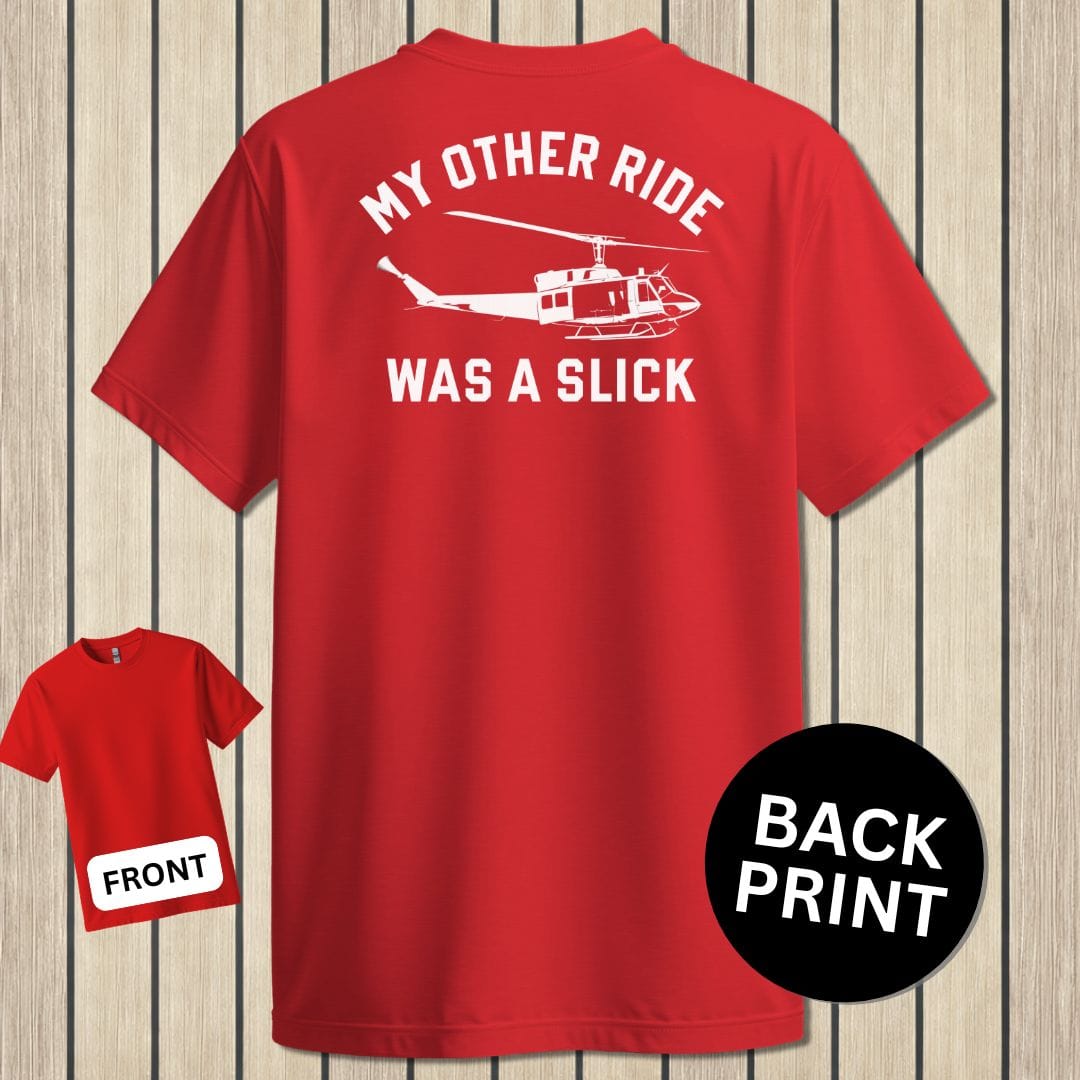 NavyHumor Classic Tee Red / S My Other Ride Was A Slick