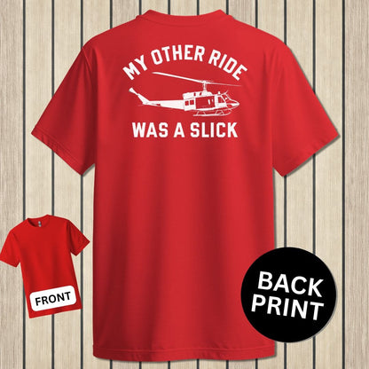 NavyHumor Classic Tee Red / S My Other Ride Was A Slick