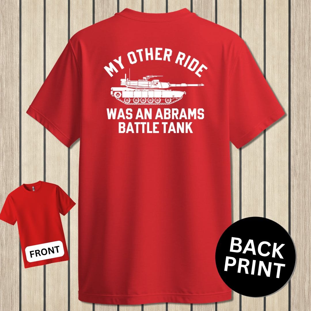 NavyHumor Classic Tee Red / S My Other Ride Was An Abrams