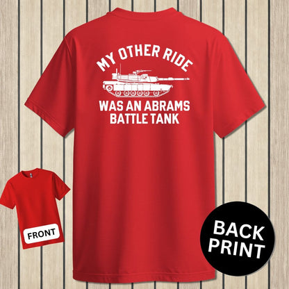 NavyHumor Classic Tee Red / S My Other Ride Was An Abrams