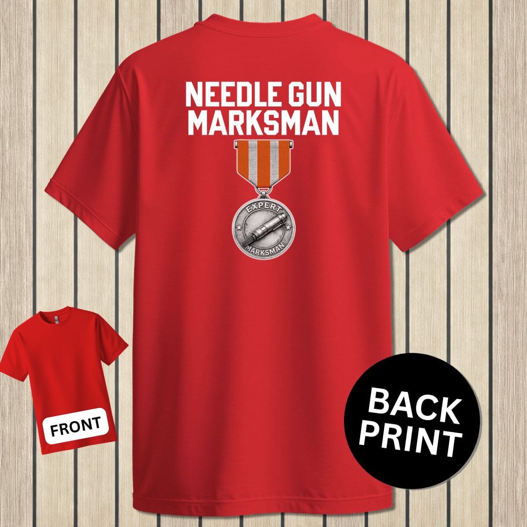NavyHumor Classic Tee Red / S Needle Gun Marksman