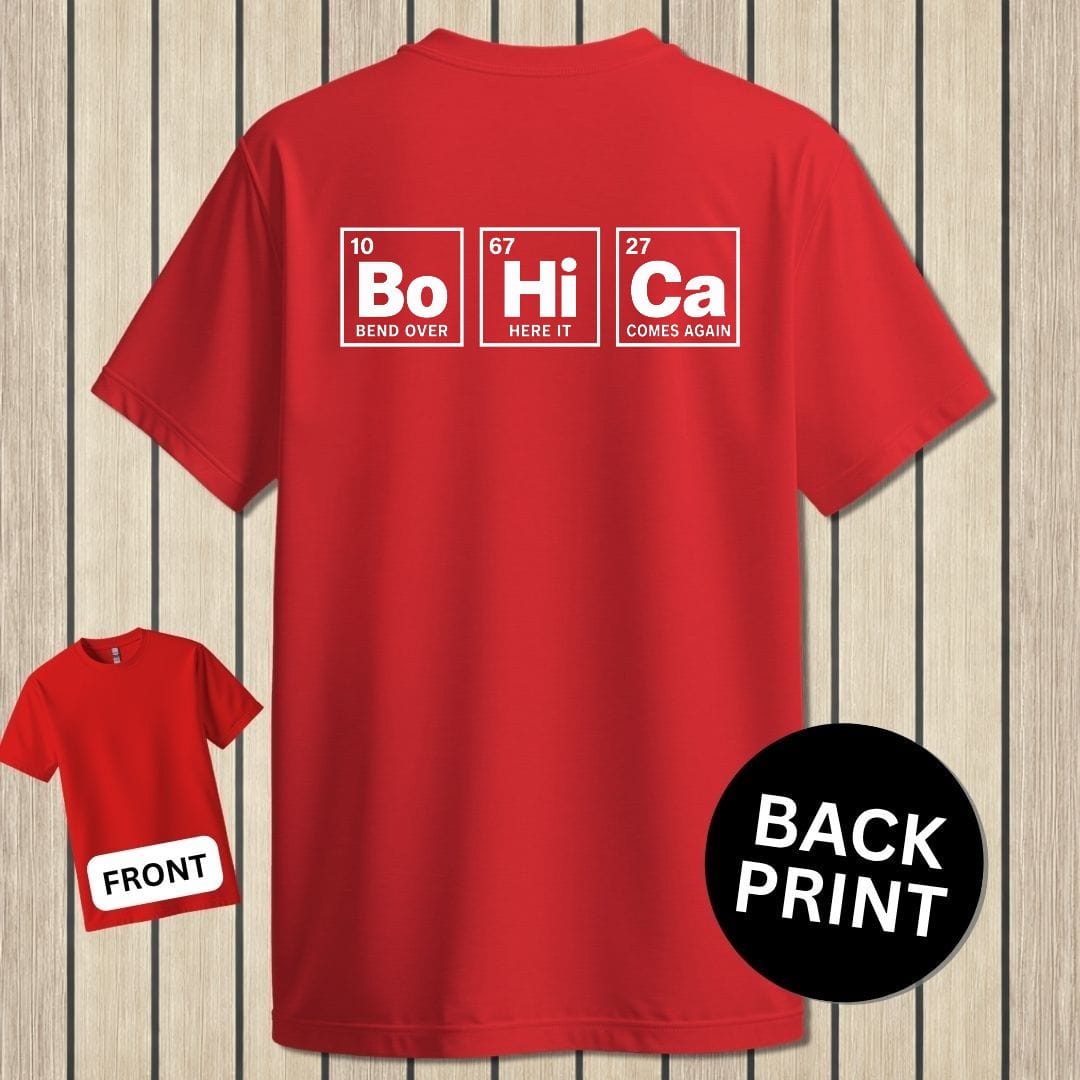 NavyHumor Classic Tee Red / S Periodic BoHiCa