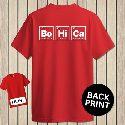 NavyHumor Classic Tee Red / S Periodic BoHiCa