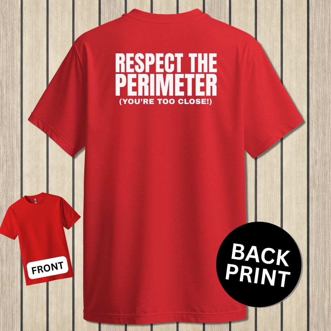 NavyHumor Classic Tee Red / S Respect The Perimeter