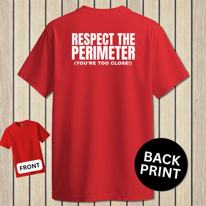 NavyHumor Classic Tee Red / S Respect The Perimeter