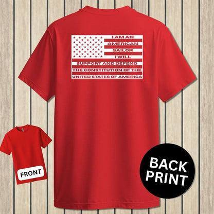 NavyHumor Classic Tee Red / S Sailor's Creed Flag