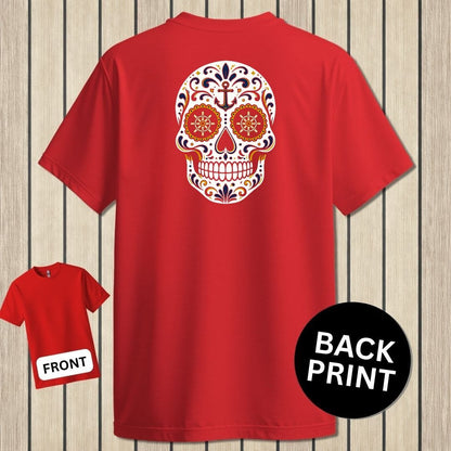 NavyHumor Classic Tee Red / S Sailor Sugar Skull