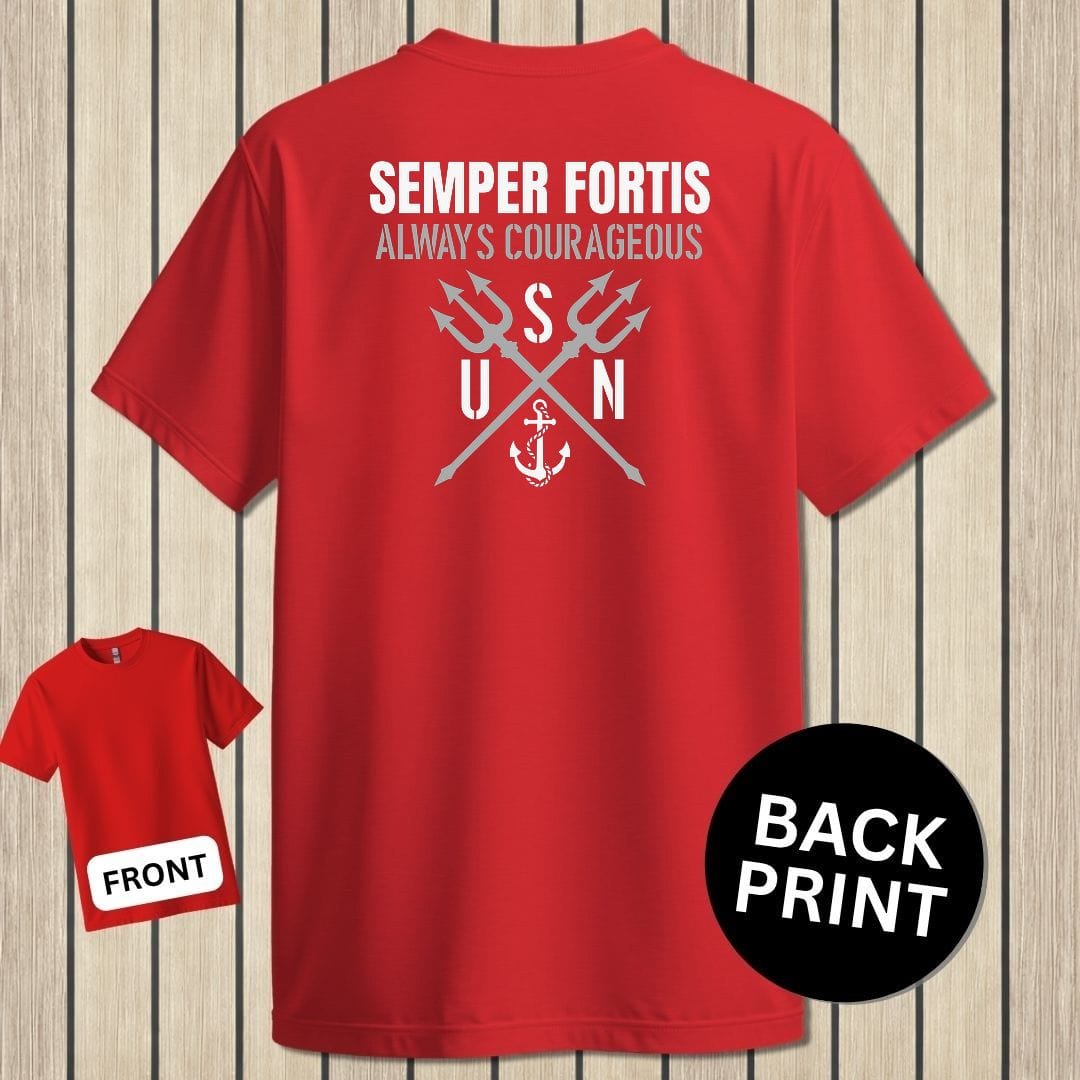 NavyHumor Classic Tee Red / S Semper Fortis