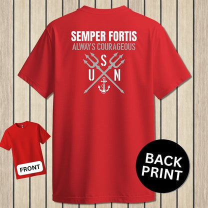 NavyHumor Classic Tee Red / S Semper Fortis