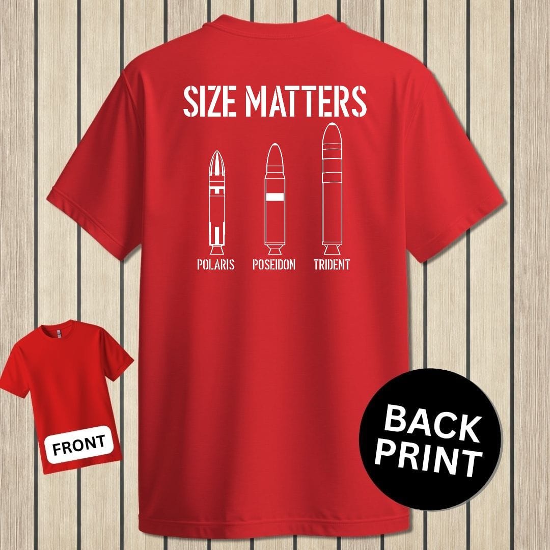 NavyHumor Classic Tee Red / S Size Matters - Submarine