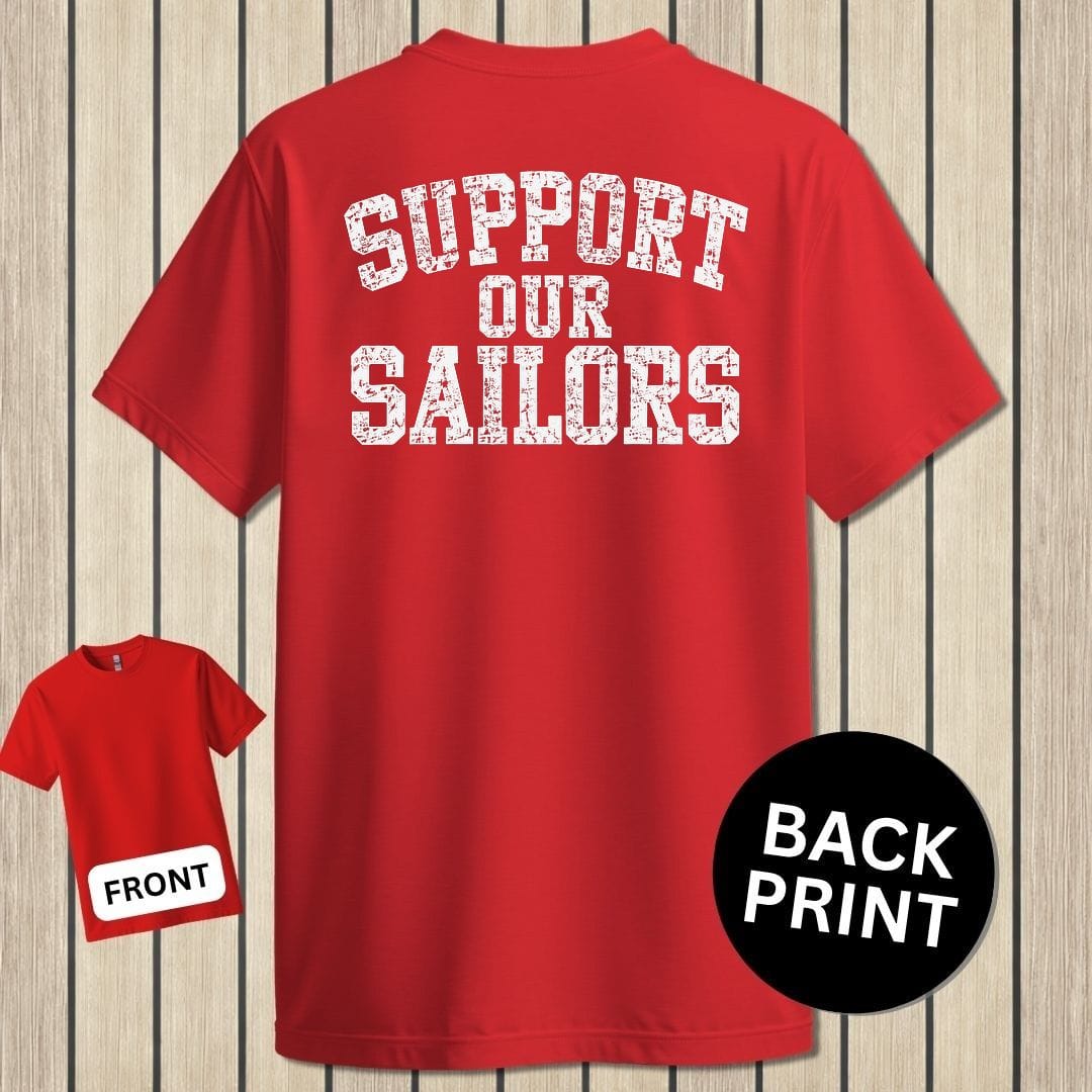 NavyHumor Classic Tee Red / S Support Our Sailors