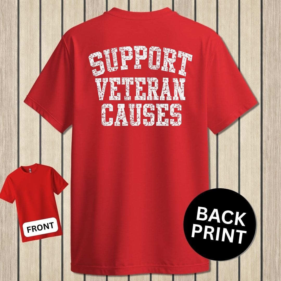 NavyHumor Classic Tee Red / S Support Veteran Causes