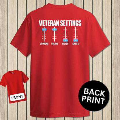 NavyHumor Classic Tee Red / S Veteran Settings