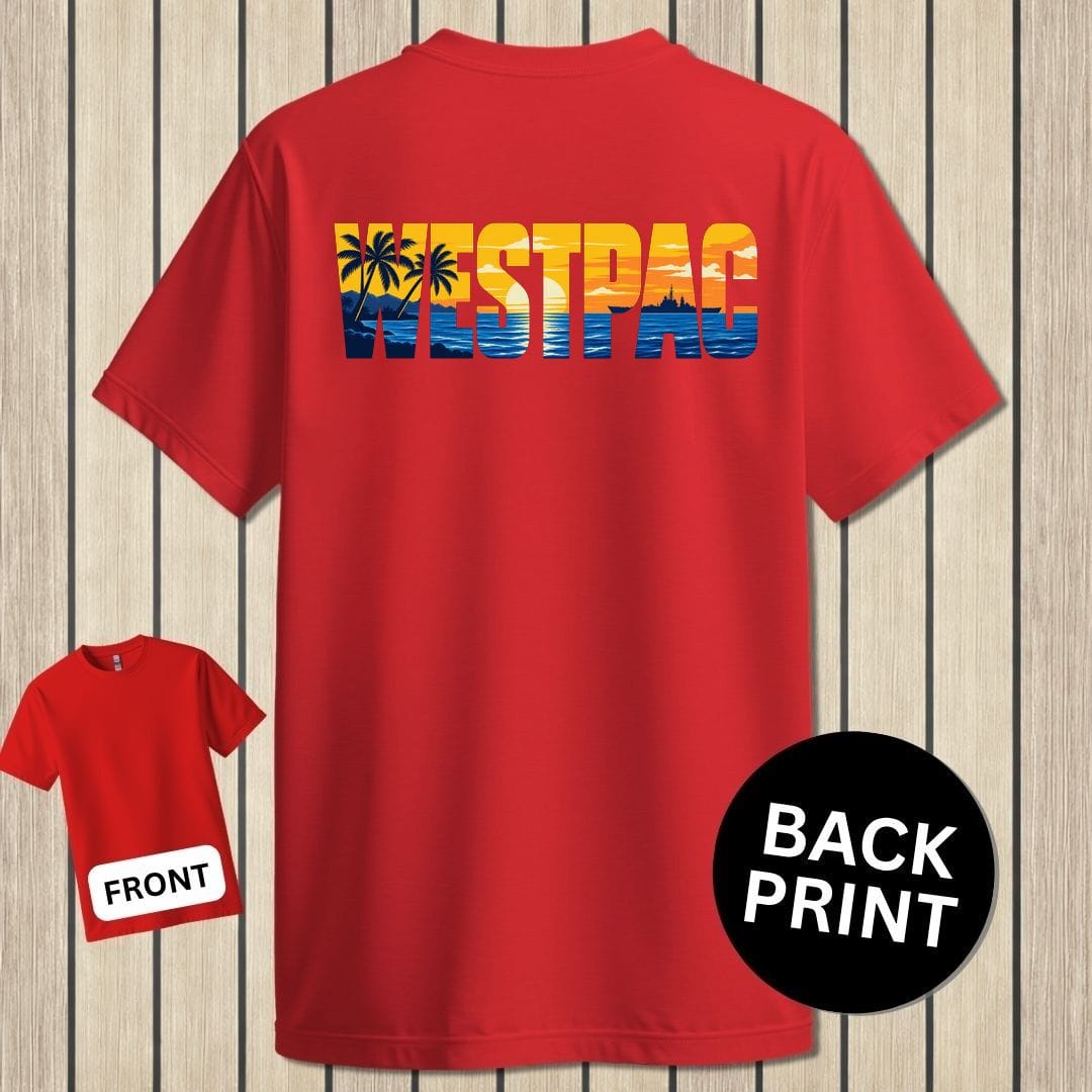 NavyHumor Classic Tee Red / S WESTPAC Sunset