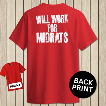 NavyHumor Classic Tee Red / S Will Work For Midrats