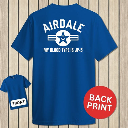 NavyHumor Classic Tee Royal Blue / S Airdale - My Blood Type Is JP-5