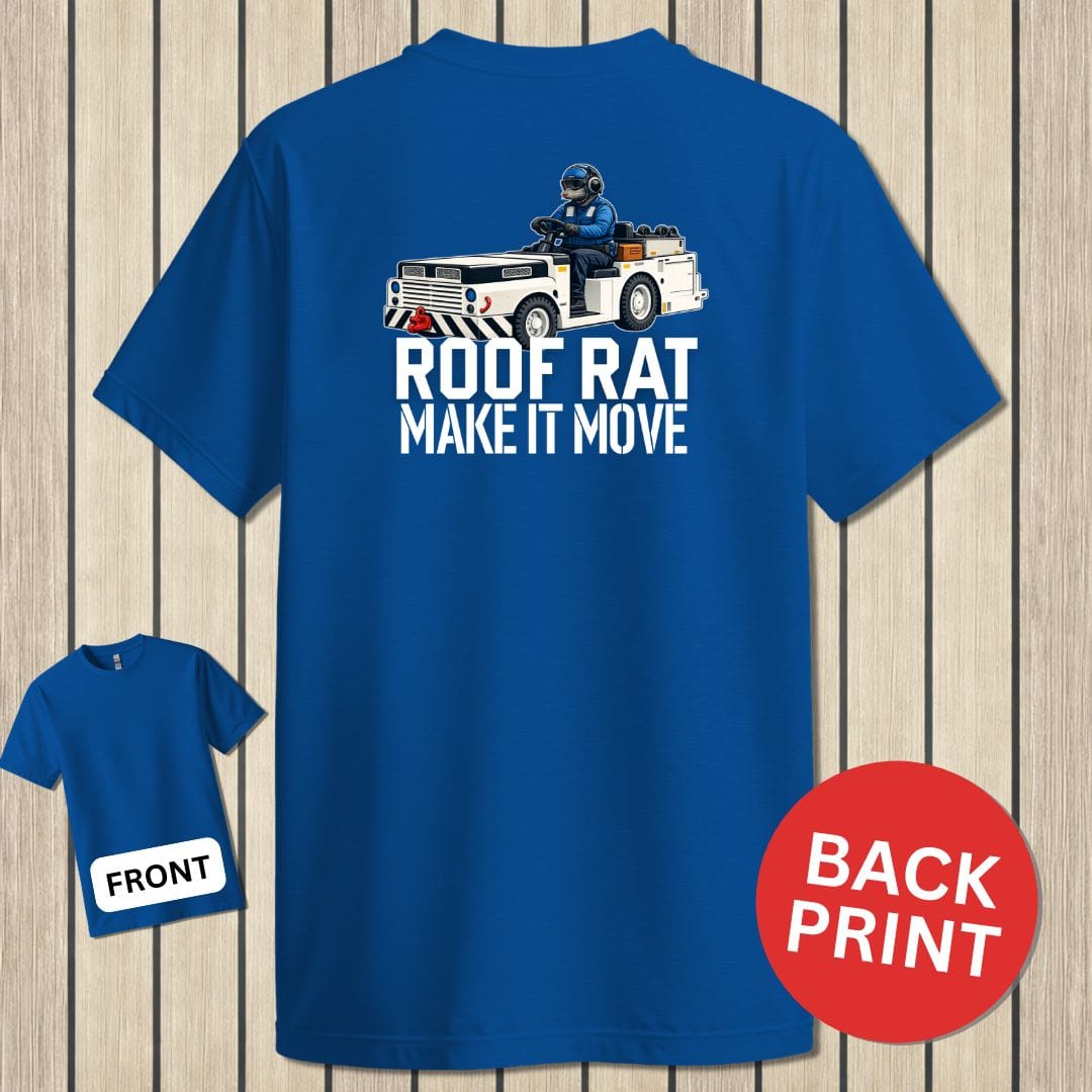 NavyHumor Classic Tee Royal Blue / S Blue Roof Rat - Make It Move