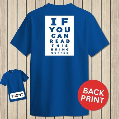 NavyHumor Classic Tee Royal Blue / S Bring Coffee Eye Chart