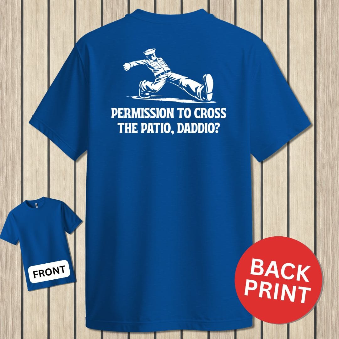 NavyHumor Classic Tee Royal Blue / S Cross the Patio, Daddio