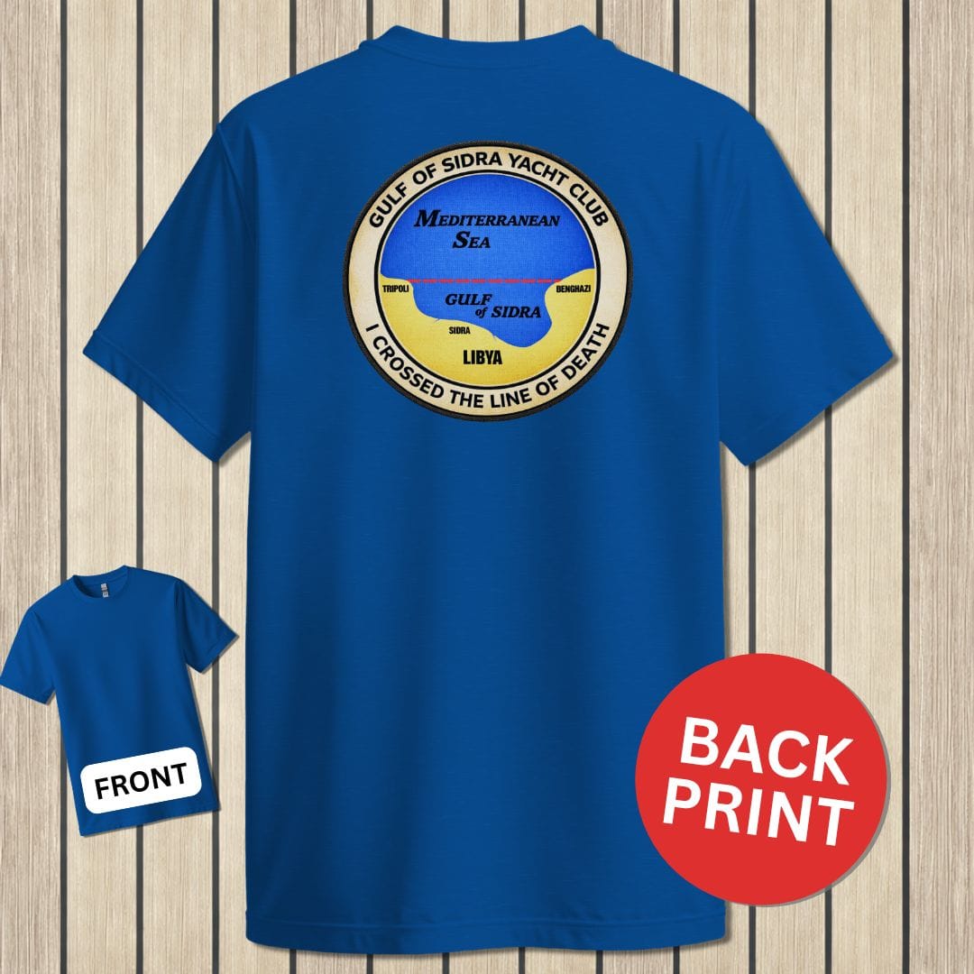 NavyHumor Classic Tee Royal Blue / S Gulf of Sidra Yacht Club - Line of Death