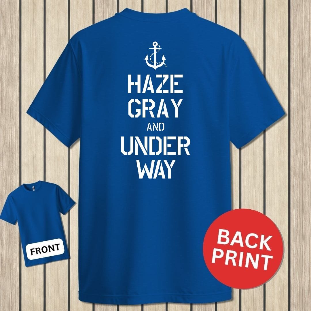 NavyHumor Classic Tee Royal Blue / S Haze Gray and Under Way