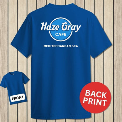 NavyHumor Classic Tee Royal Blue / S Haze Gray Cafe - Mediterranean Sea