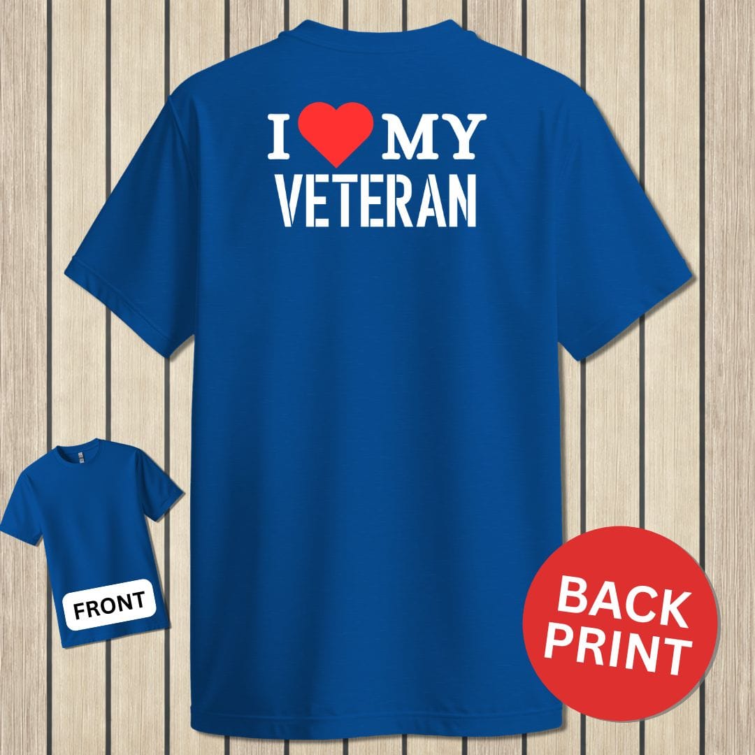 NavyHumor Classic Tee Royal Blue / S I Love My Veteran