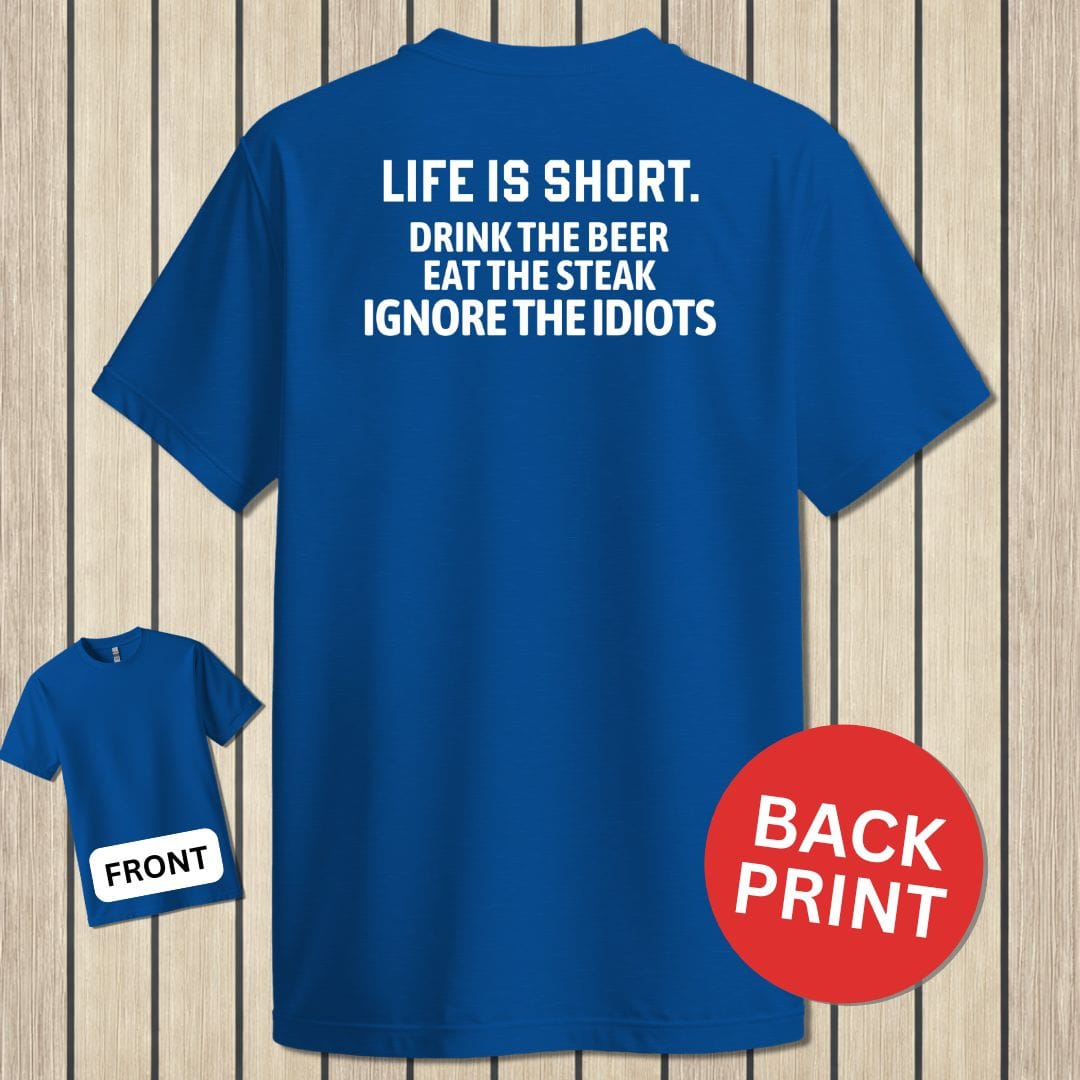 NavyHumor Classic Tee Royal Blue / S Life Is Short
