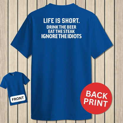 NavyHumor Classic Tee Royal Blue / S Life Is Short