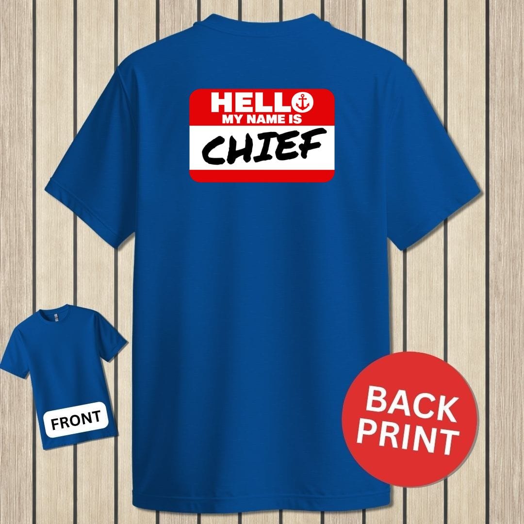 NavyHumor Classic Tee Royal Blue / S My Name Is Chief