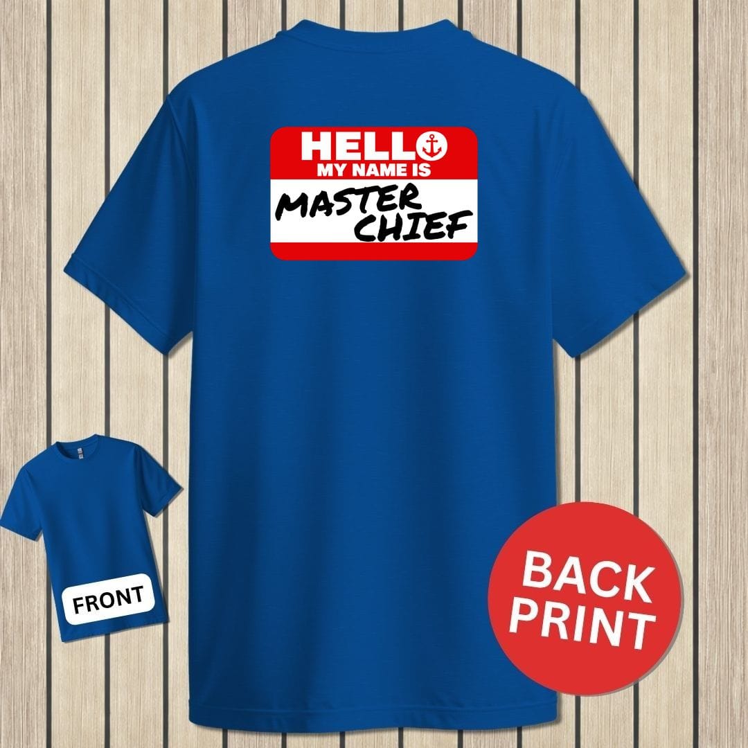 NavyHumor Classic Tee Royal Blue / S My Name Is Master Chief