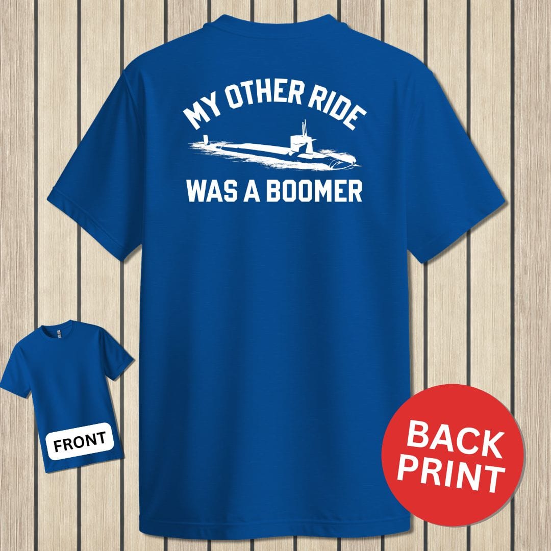 NavyHumor Classic Tee Royal Blue / S My Other Ride Was A Boomer
