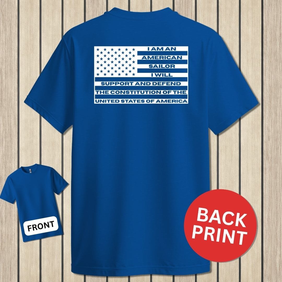 NavyHumor Classic Tee Royal Blue / S Sailor's Creed Flag