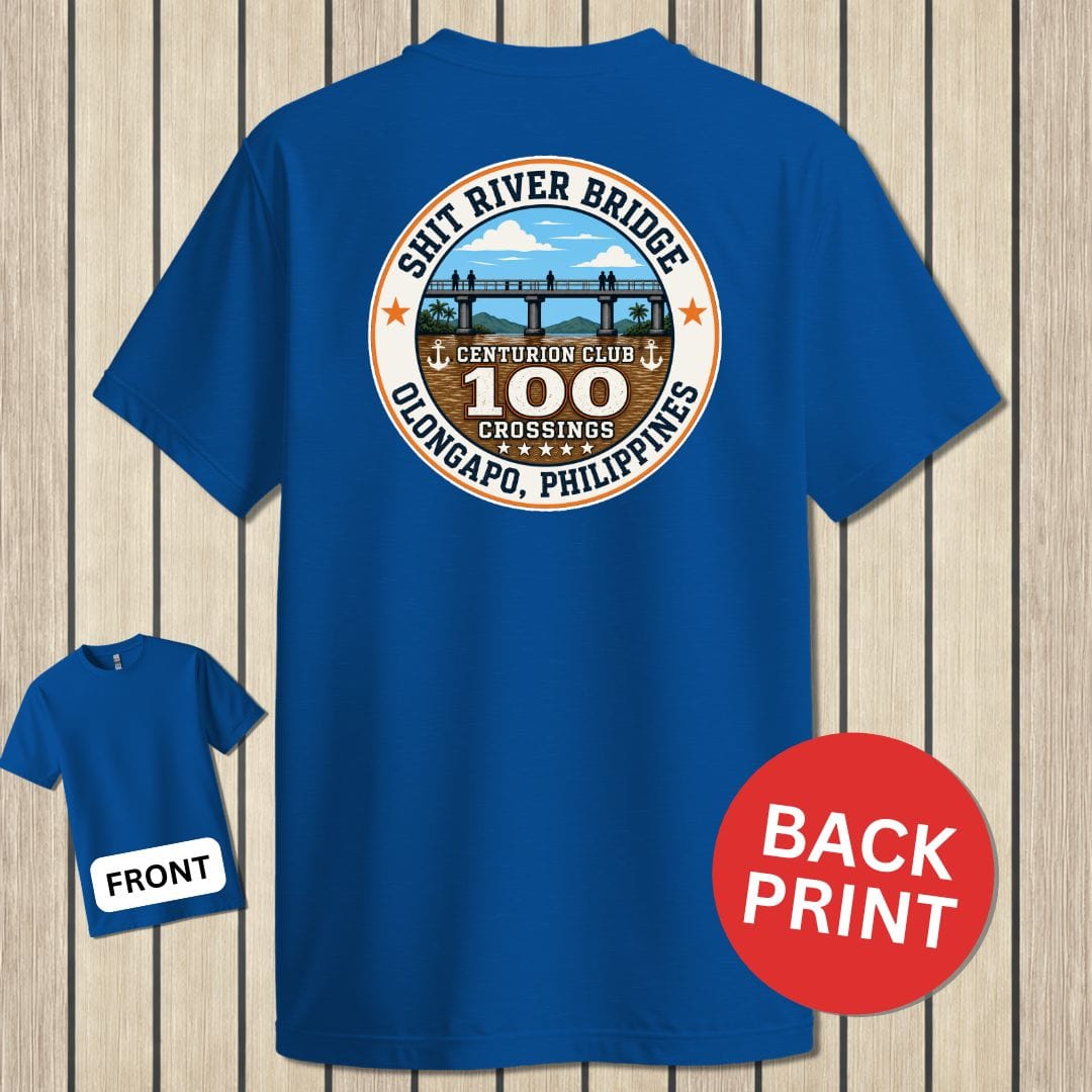 NavyHumor Classic Tee Royal Blue / S Shit River Bridge Centurion Club