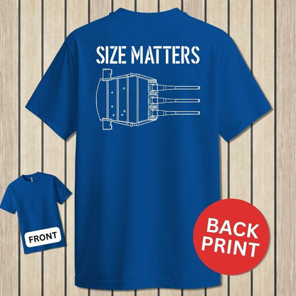 NavyHumor Classic Tee Royal Blue / S Size Matters - Battleship