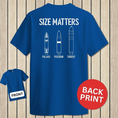 NavyHumor Classic Tee Royal Blue / S Size Matters - Submarine
