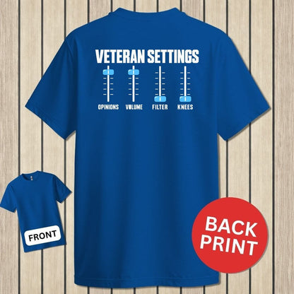 NavyHumor Classic Tee Royal Blue / S Veteran Settings